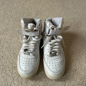 White Nike High-Top Sneakers